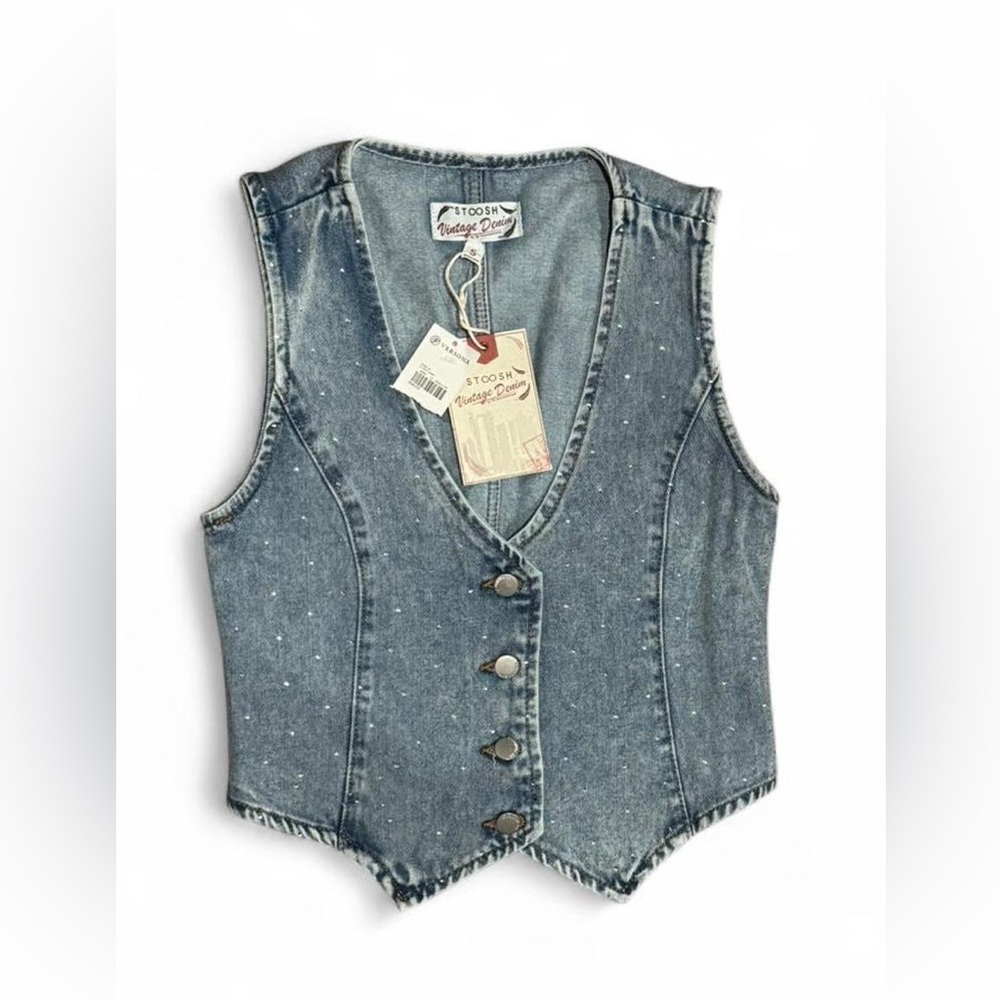 Stoosh Vintage Denim Vest NWT